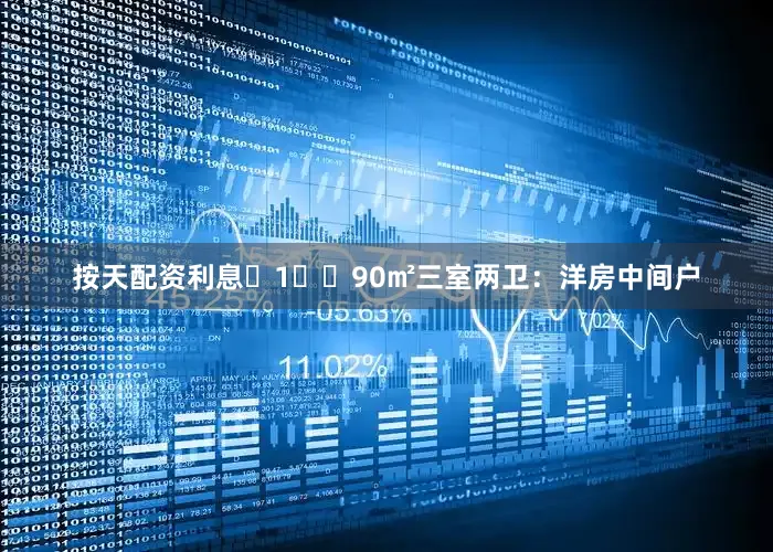 按天配资利息 1️⃣90㎡三室两卫:洋房中间户